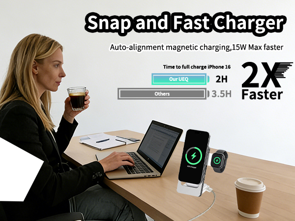 3-in-1 Foldable Wireless Charging Station