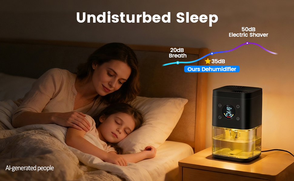 Dehumidifier for bedroom