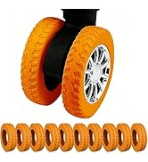 Figffotto Luggage Wheel Covers, 10 Pcs Silicone Protective Covers for 2-2.4" Suitcases Wheels, Up...