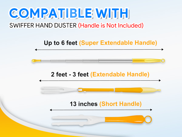 KEEPOW Reusable Duster Refill Compatible with Swiffer Duster Refill