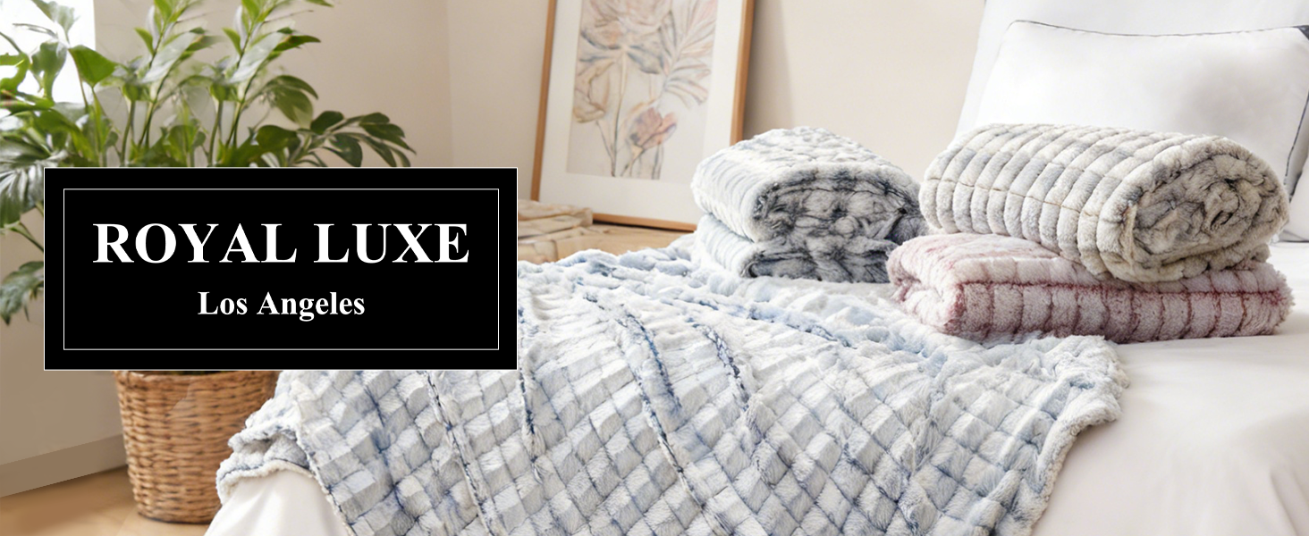 Royal Luxe Micromink Sherpa Reversible Throw