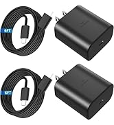 45W Sam sung Super Fast Charger Type C,2 Pack Android Phone Charger Block USB C Fast Charging Cor...