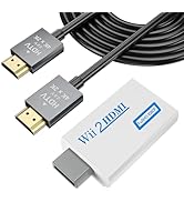 LA NREUCETS Wii Wired Motion Sensor Bar with HDMI Adapter Cable Accessories Bundle Kits (HDMI Con...