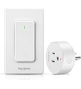 HAPYTHDA Remote Control Outlet, Wireless Wall Mounted Light Switch, Electrical Remote Outlet for ...