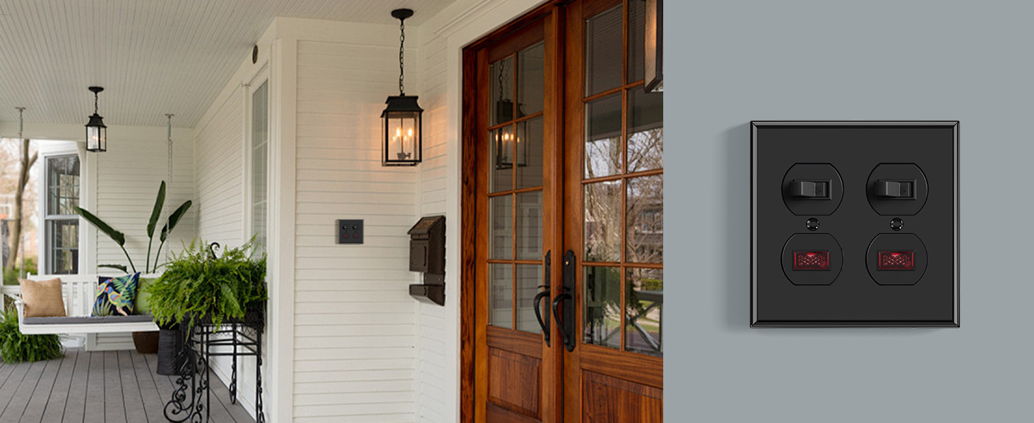 2 Gang Standard Duplex Wall Plate
