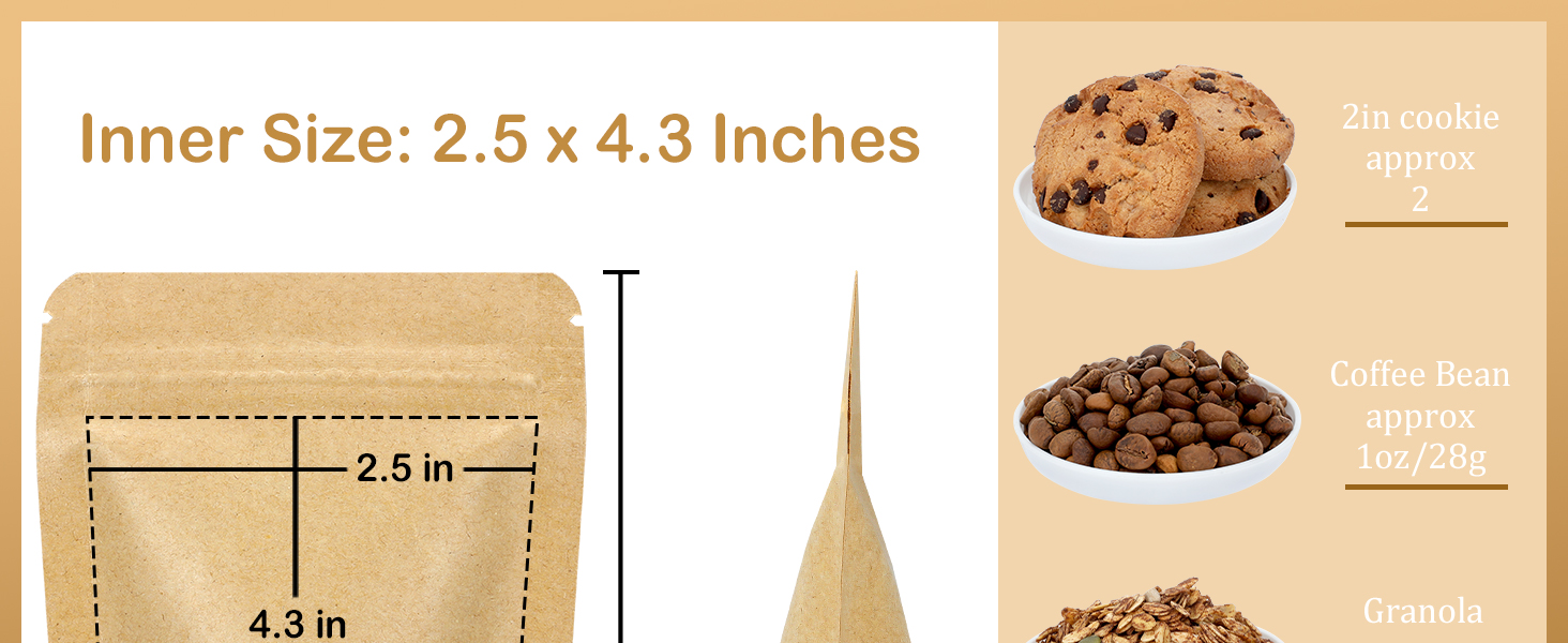 kraft bags with window