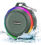 Kunodi Bluetooth Shower Speaker with IPX7 Waterproof, Crisp Clear Sound, True Wireless Stereo, Cl...