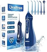 Water Dental Flosser Cordless for Teeth Cleaning - 4 Modes Oral Irrigator 300ML Braces Flossers C...