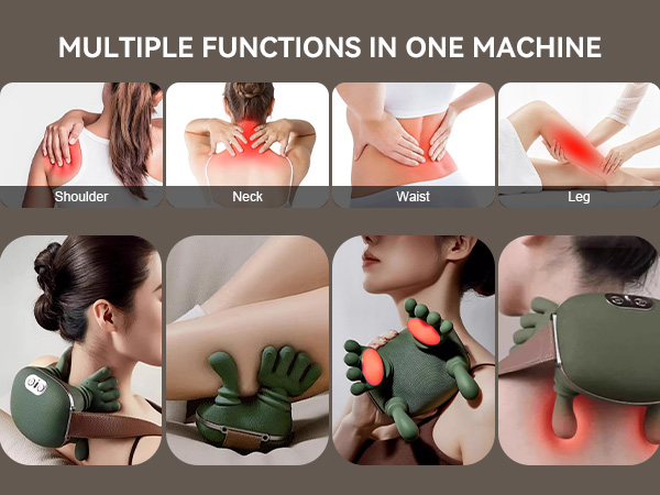 neck and back massager with heat neck massager with fingers