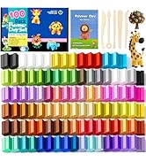 CiaraQ Polymer Clay Kit, Mini Modeling Clay Set for Kids/Beginners/Artist, 100 Colors