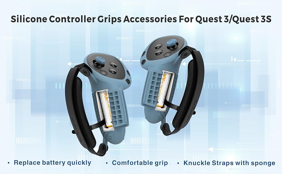 Controller Grips Cover Compatible with Meta Quest 3S/Quest 3