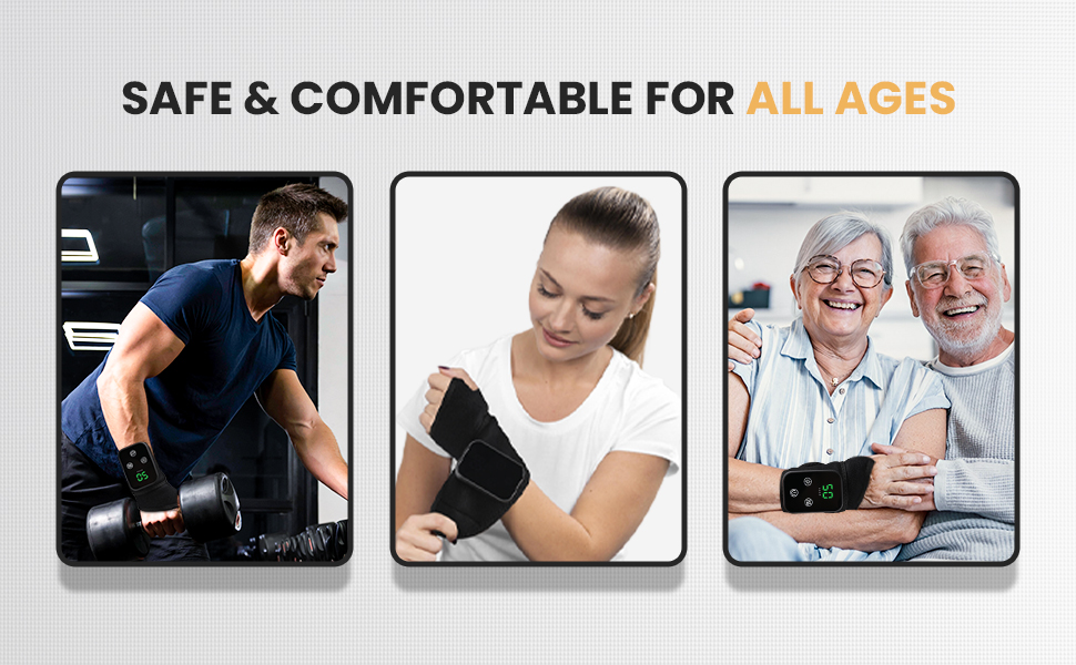 wrist heating pad with vibration