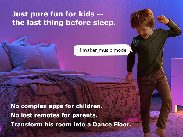 voice control strip light