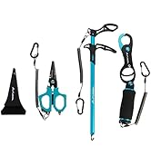 FLISSA Fishing Tool Kit - Fish Lip Gripper with Scale, Multifunction Braided Line Scissors, Fish ...