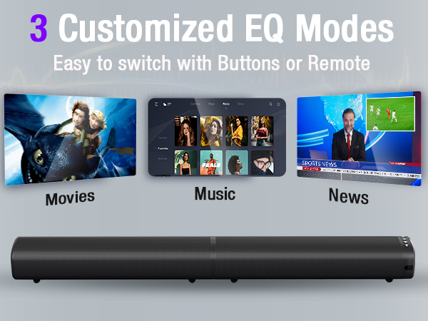 sound bar 3 EQ Modes