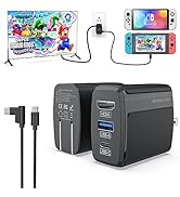 Switch Dock Charger HDMI Adapter for Nintendo Switch/OLED, Switch Docking Station Replacement for...
