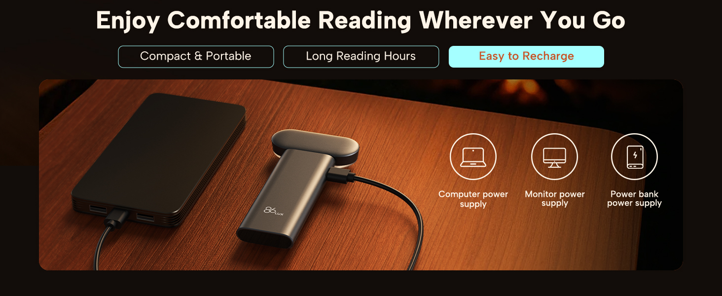 86lux reading lights for books in bed