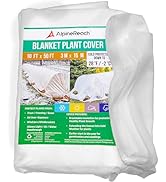AlpineReach Plant Covers Frost &amp; Sun Protection 10 x 50 ft - Thick 1.2 oz/yd² Freeze Blanket to L...