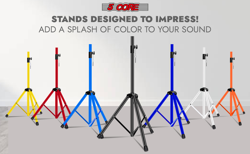 PA Speaker Stands, Professional Heavy-Duty Tripod, Universal PA DJ Tripod Speaker Stand