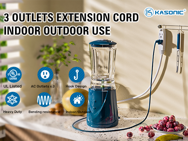 3 Outlet Extension Cord