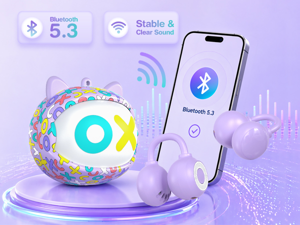 kids earbuds open ear earbuds clip on earbuds bluetooth headphones for kids headphones wireless