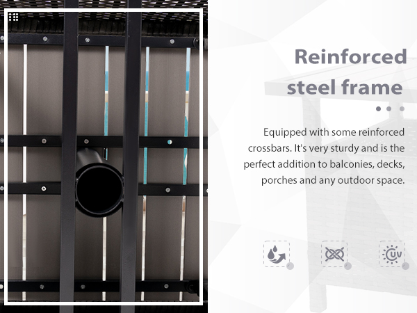 Sundale Outdoor Patio Umbrella Table A/B Test