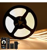 V4light Tunable White COB LED Strip Lights, 2700K–6500K Dimmable LED Lights Strip, CRI90+ Smart A...
