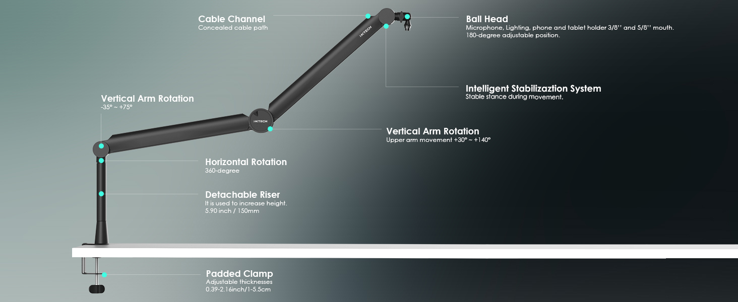 microphone arm mic boom arm microphone boom arm boom arm mic stand boom mic arm desk microphone arm