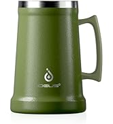 Ideus Insulated Beer Stein, 24/32oz Stainless Steel Double Walled Beer Mug Giant Bar Drinkware Me...