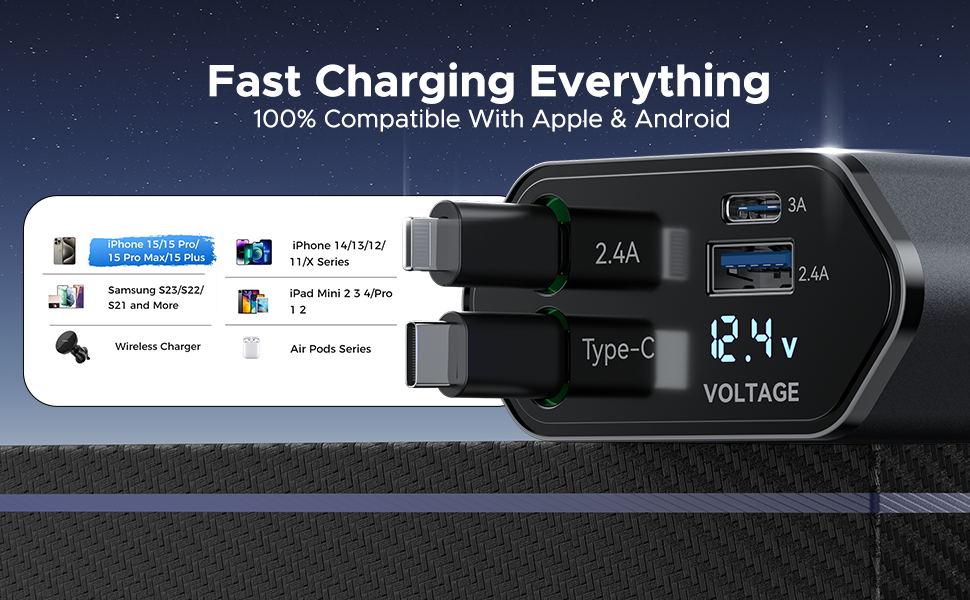 Retractable Car Charger