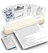 POLONO Portable Printer, D810 Inkless Bluetooth Thermal Printer Wireless for Travel, Compatible w...