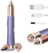 iMusthav 2 in 1 Eyebrow and Facial Hair Remover for Women Painless Electric Razor Epilator Trimme...
