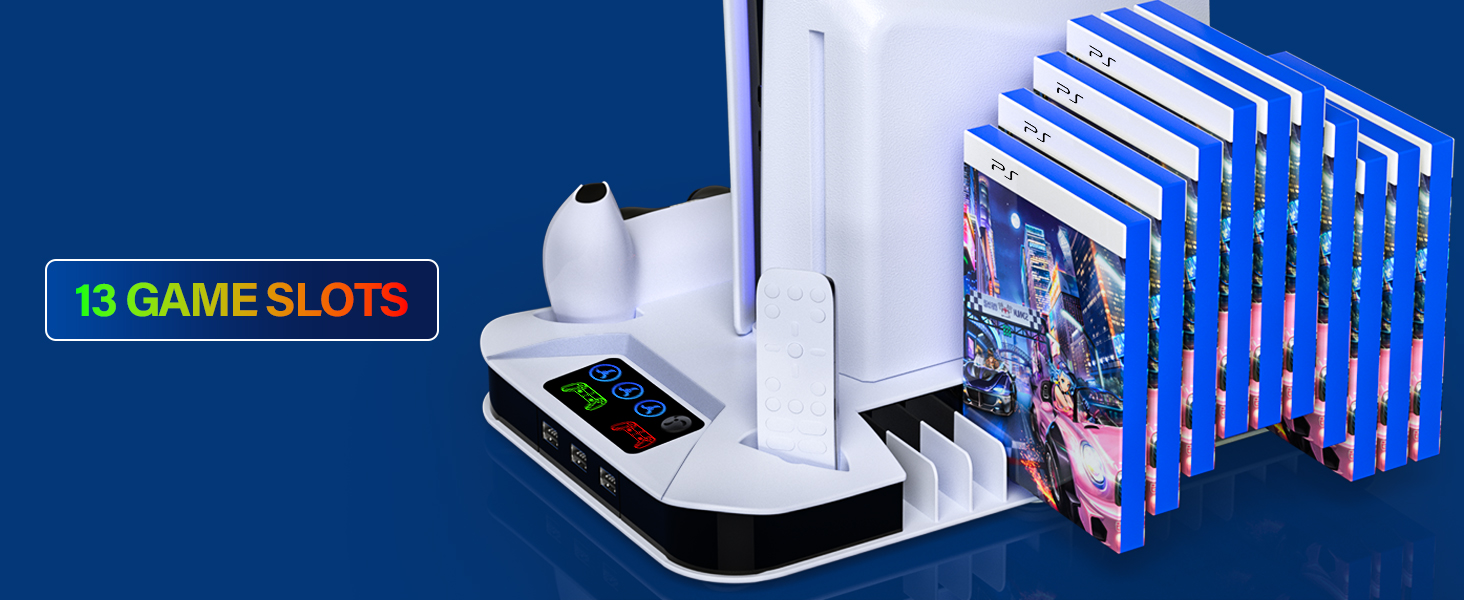playstation 5 slim cooling station and controller charging station