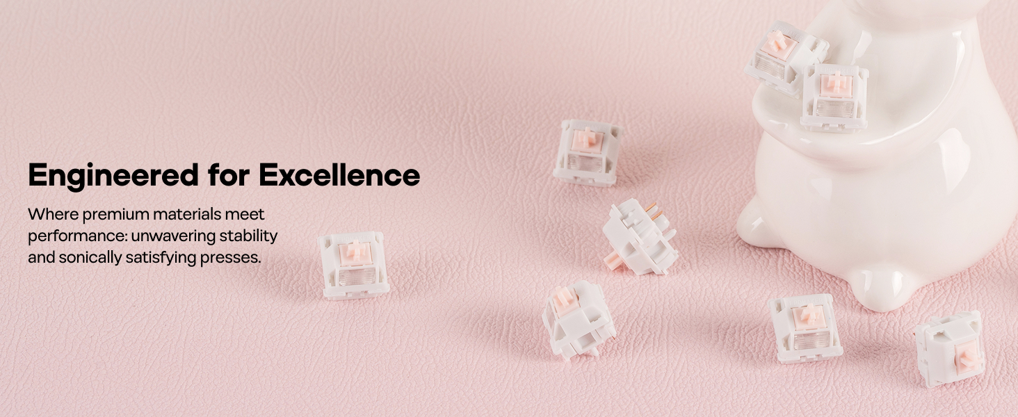 EPOMAKER Cream Marble Linear Mechanical Switch