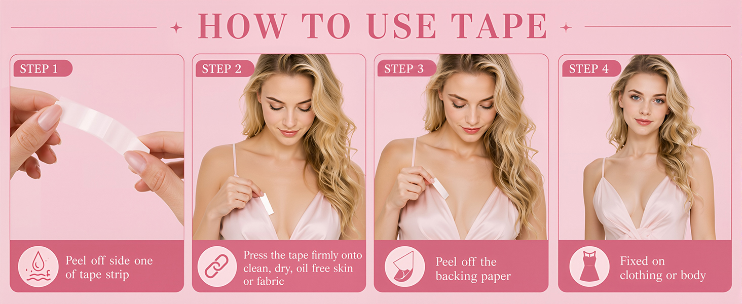 Double Sided Clothing Tape for Multiple Uses