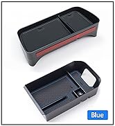 TOPINSTALL Center Console Blue Tray and Dash Tray Compatible with RAV4 2023 2019-2022