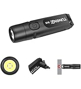 TUNENGE S15 Keychain Flashlight- Super Bright 650 High Lumens,USB C Rechargeable EDC Pocket Flash...