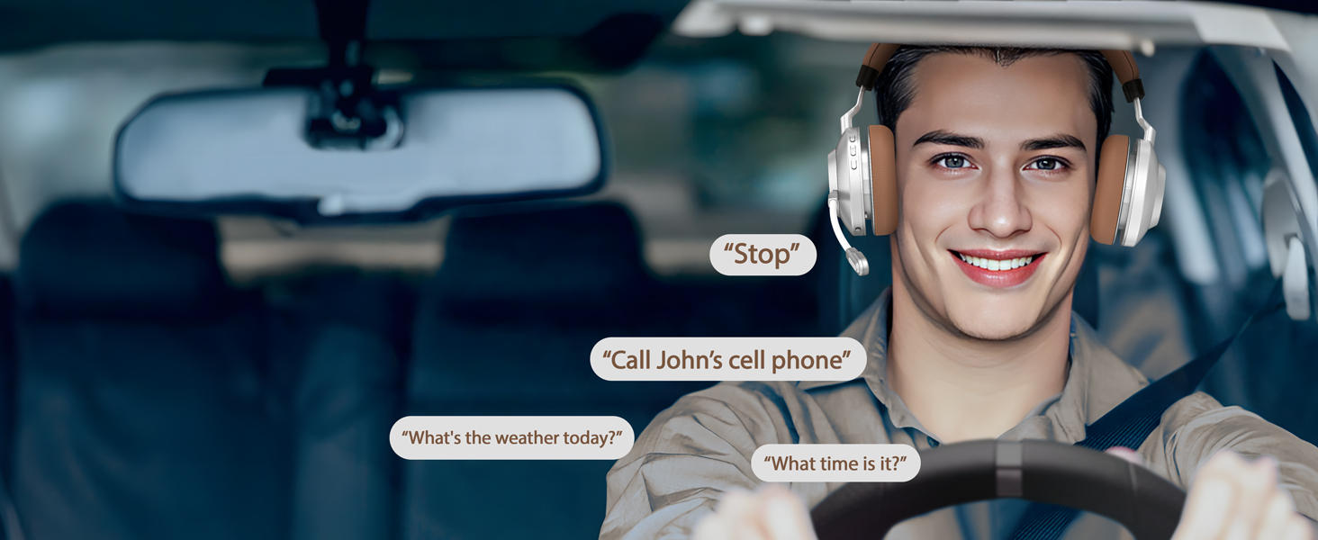 wireless headphones with microphone