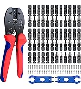 Solar Panel Connector, 60PCS Solar Crimper Tool Kit for Connecting Solar Panel Cable Wire, Solar ...