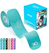 OK TAPE Synthetic Kinesiology Tape, 20 Strips, Precut K Tape, Performance Elastic Athletic Tape f...