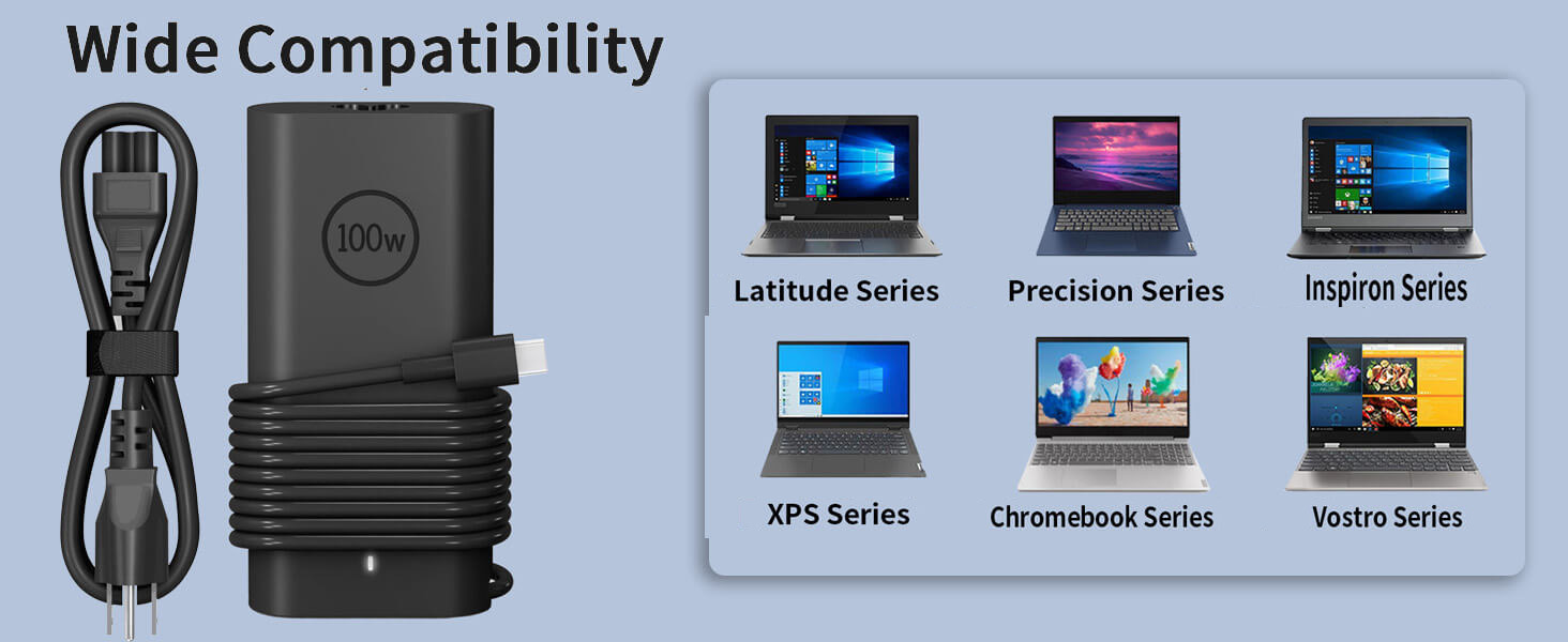 dell 100w laptop charger usb c