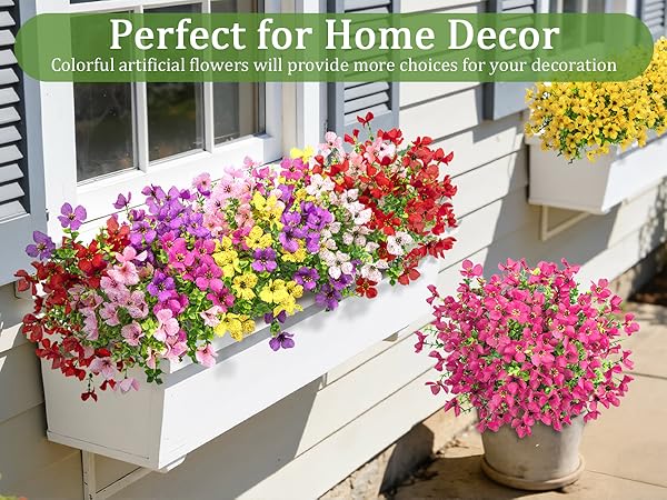 artificial outdoor flowers