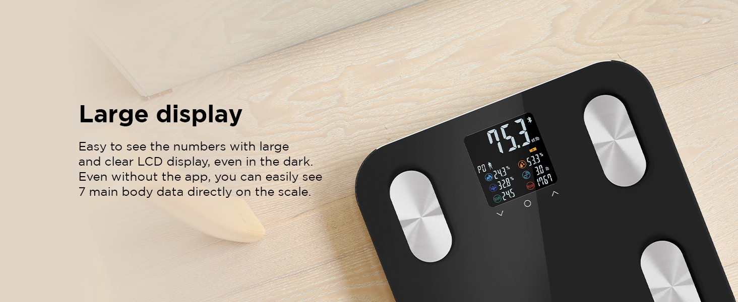 mooas smart scale body digital bathroom scale smart body scale