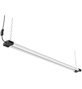 DYMOND 4 FT 40W LED Shop Light Fixture with Inline Switch, Hanging or Flush Mount, Bright Dayligh...