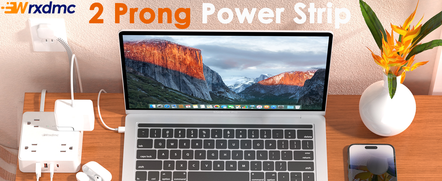 2 Prong to 3 Prong Outlet Adapter