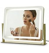 orelease Vanity Mirror with Lights, 22''x17'' Lighted Makeup Mirror, LED Makeup Mirror, Dimmable,...