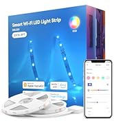 meross Smart LED Strip Lights, 32.8ft WiFi RGB Strip, Works with Apple HomeKit, Siri, Alexa&amp;Googl...