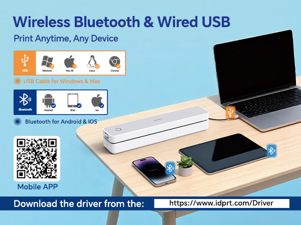 Portable Printer Wireless for Travel