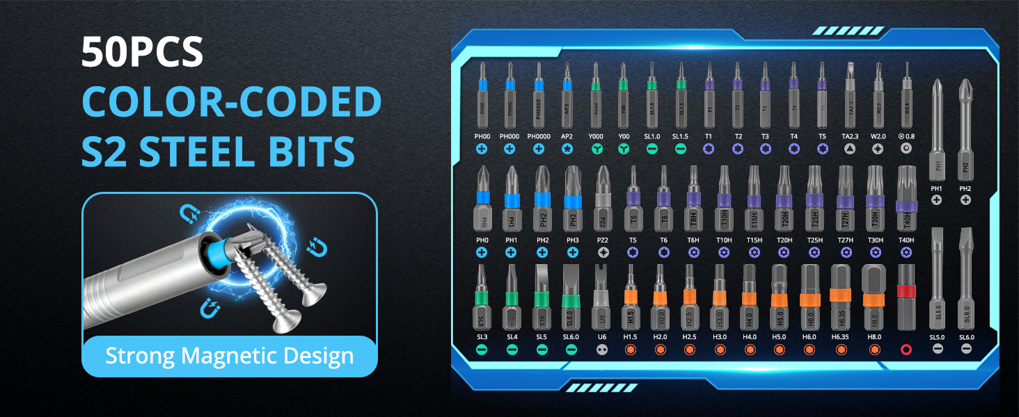 24 in 1 magnetic ratchet screwdriver set