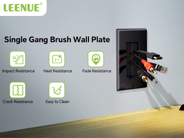 LEENUE Brush Wall Plate
